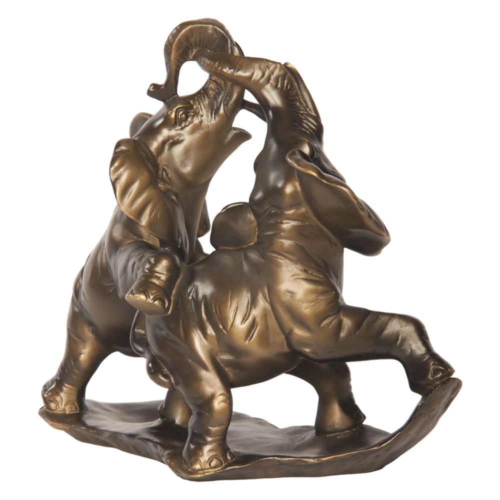 22050 Статуэтка Играющие Слоны Бронза BOGACHO 4627138191682 - Вид №4