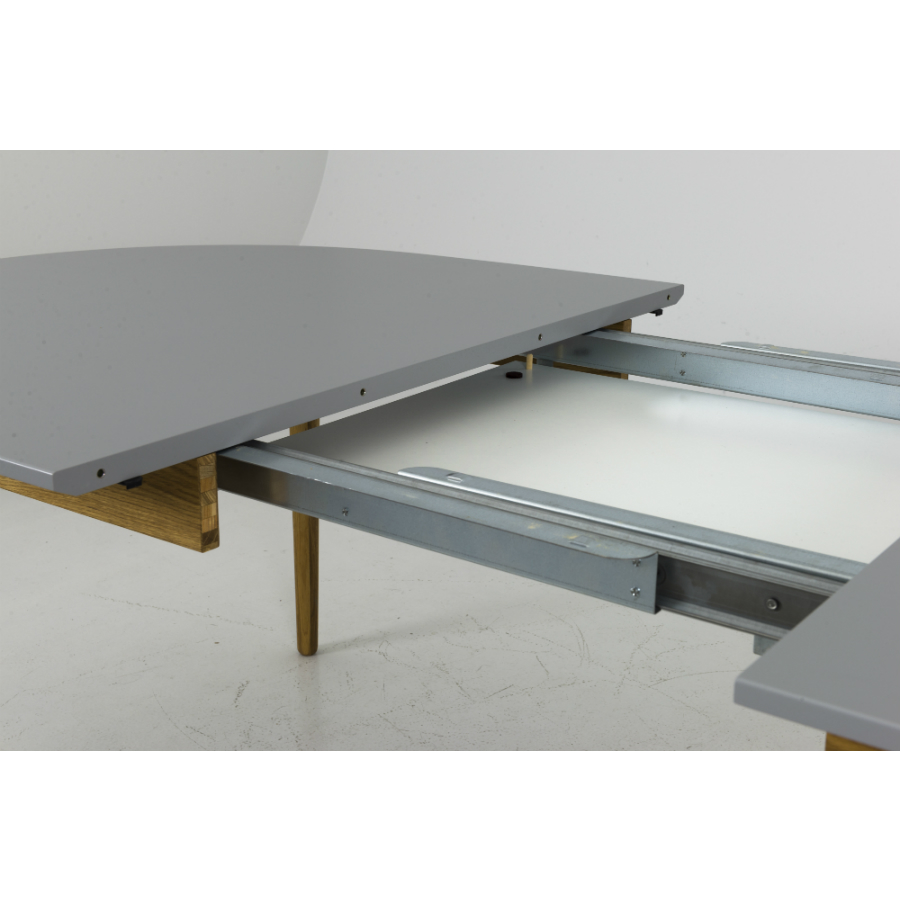 Стол овальный, раздвижной, Tenzo Dot, дуб, 75х180/230х105 см, серый 1686012 - Вид №5