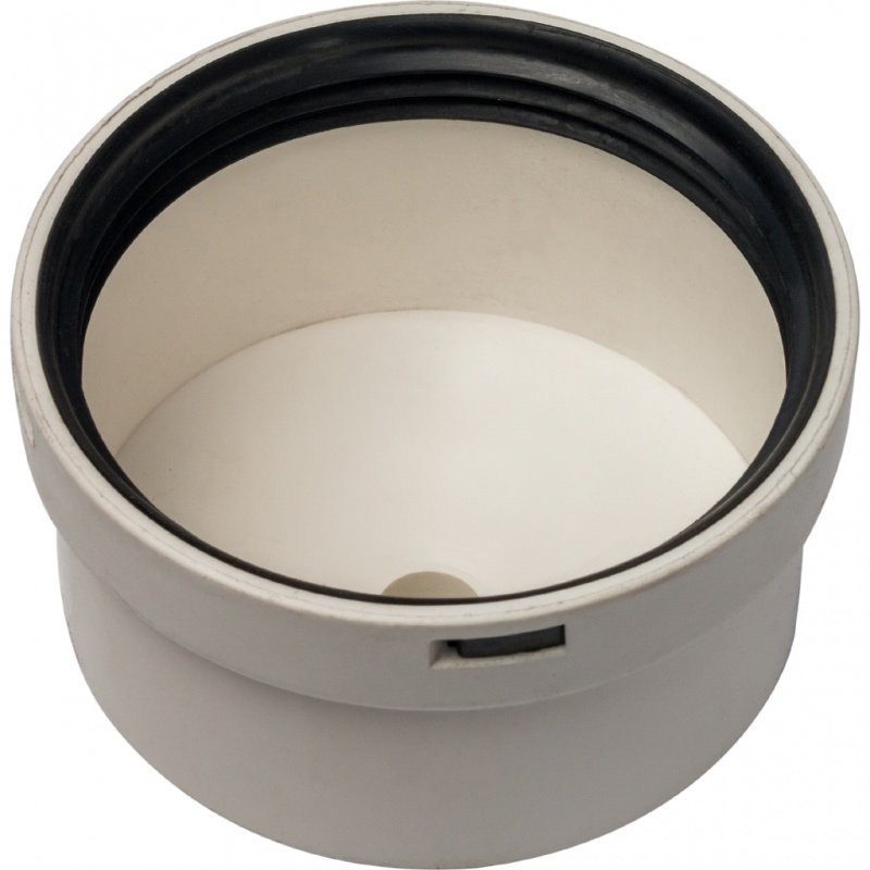 Адаптер STOUT для дымохода D 80 с крышкой под сифон SCA8080010088 - Вид №2