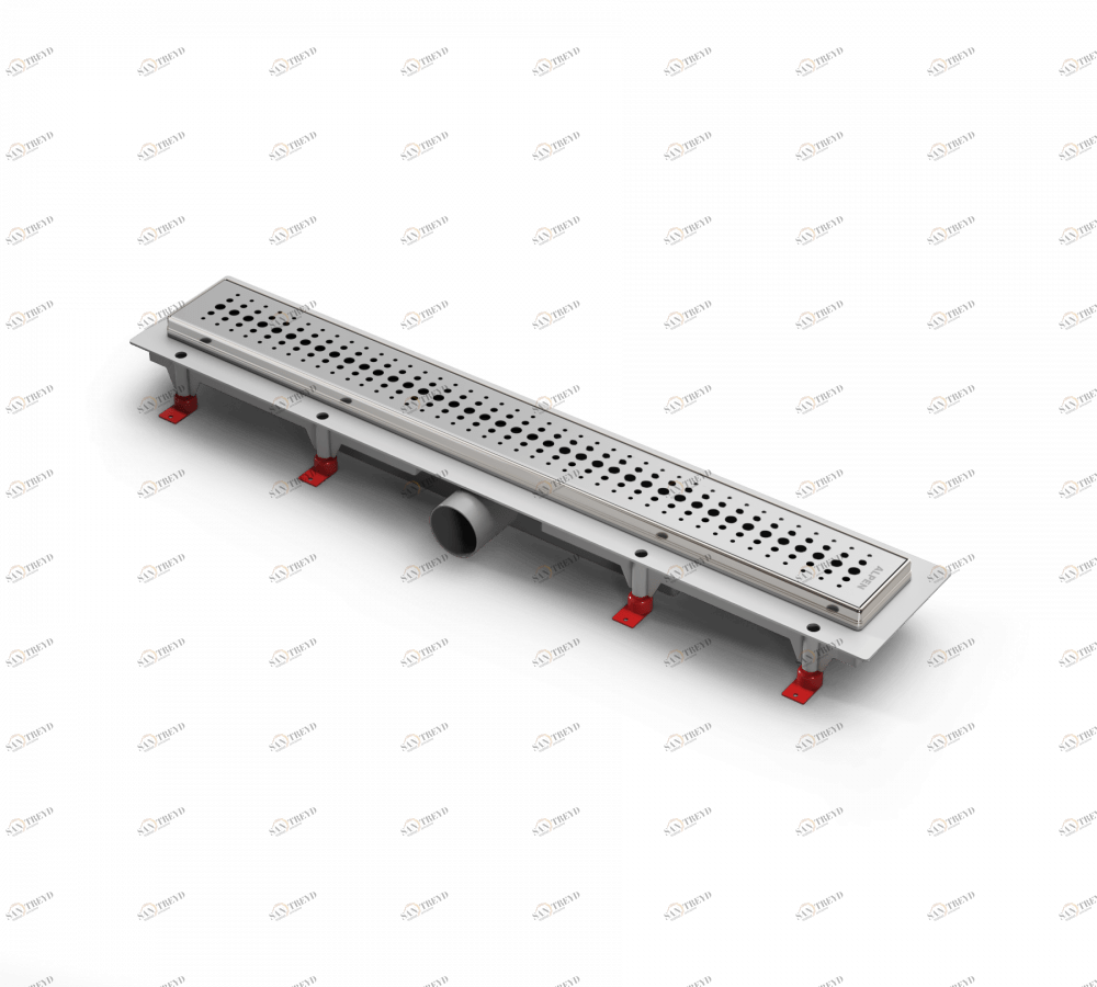 Водоотводящий желоб ALPEN Basic ALP-750BN с рамкой 