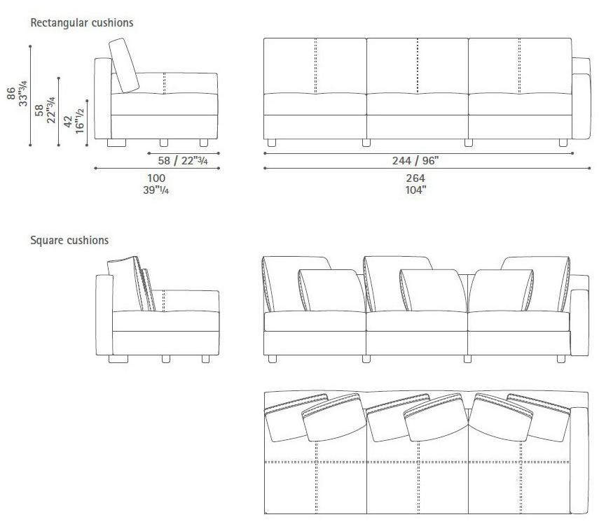Poltrona Frau Модульный диван La collezione - divani e poltrone sun-id-1459157 - Вид №45