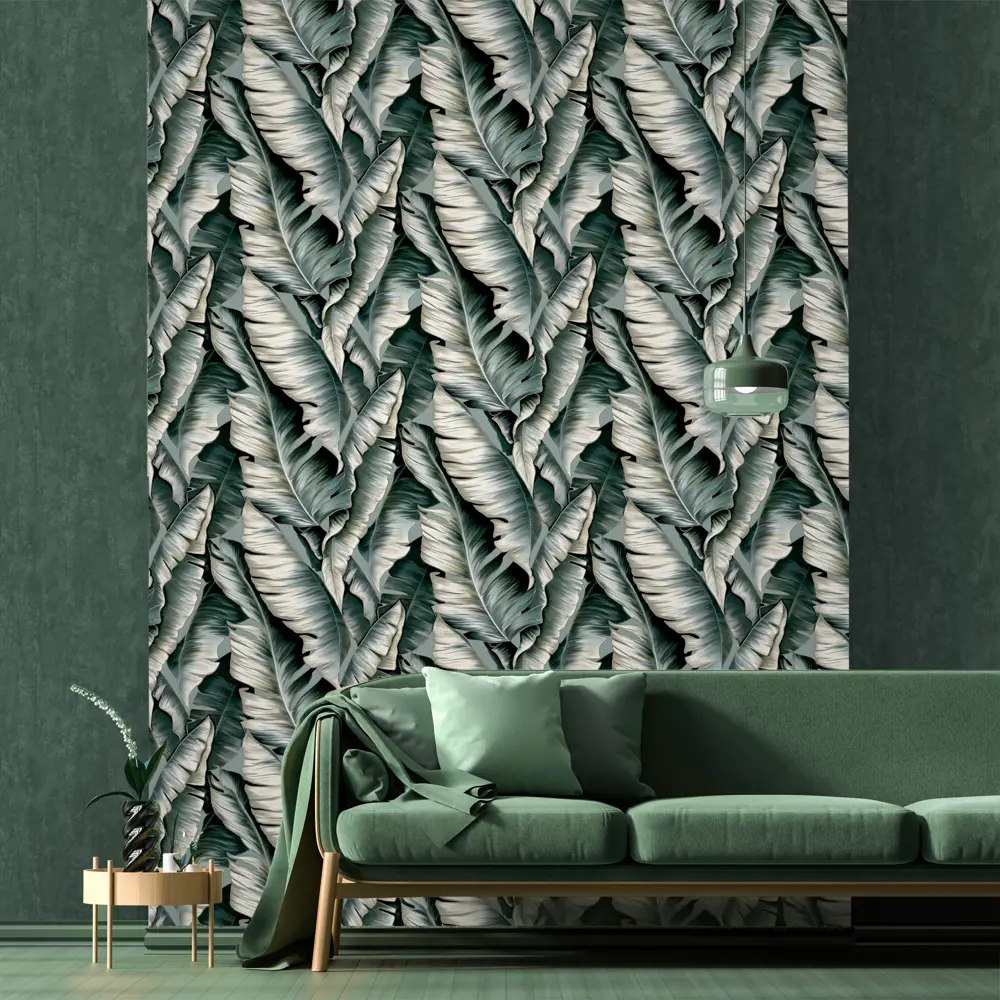 Обои флизелиновые Erismann Santiago зеленые 1.06 м ЭР60430-06 STLM-2064550 - Вид №4