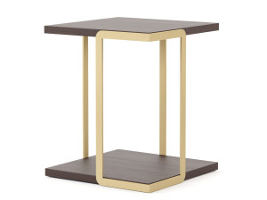 Квадратный журнальный столик из эвкалипта