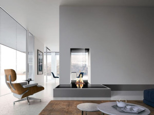 Двухсторонний газовый открытый камин