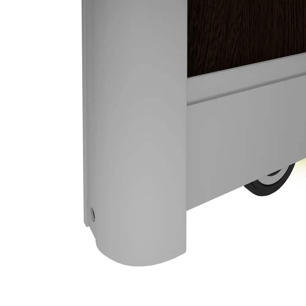 Дверь-купе Spaceo 2255x904 мм высота проема 2300 мм ЛДСП цвет дуб термо тёмный Spaceo home STLM-2093649 - Вид №2