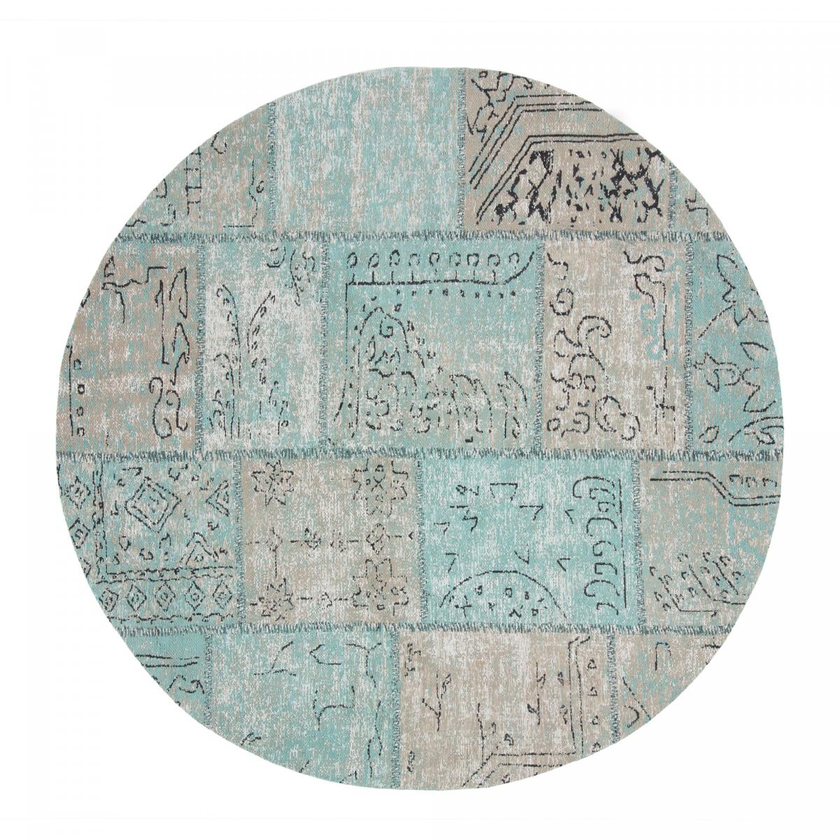 055111 Ковер круглый 150 синий La Forma Color - Вид №2