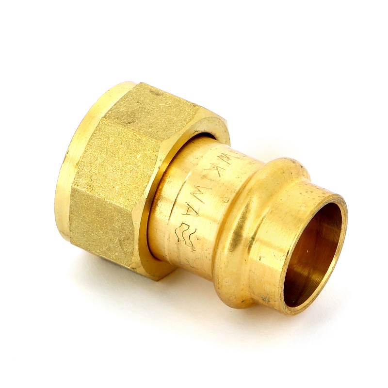 Муфта пресс IBP 18 х 3/4" с накидной гайкой бронза P435501806000 - Вид №2