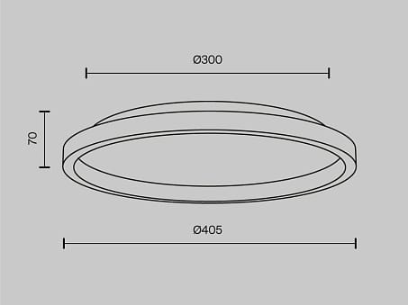 Металлический светодиодный потолочный светильник Maytoni Origin ARCH-00129917 - Вид №3