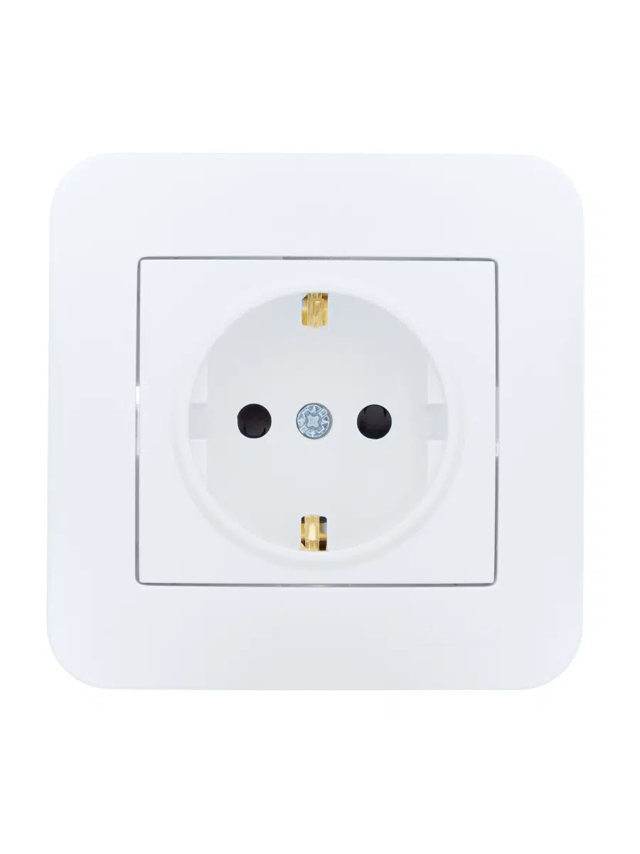 ASTI Розетка с защитой от детей ПБТ белая LEZARD 7081-0202-124B