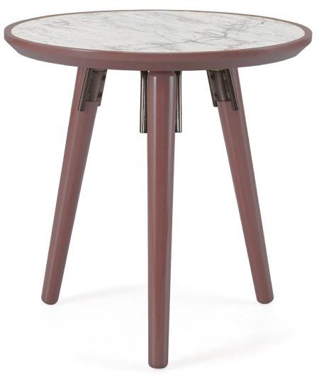 PRADDY Лакированный журнальный столик из каррарского мрамора Hyde Tr018 - Вид №2