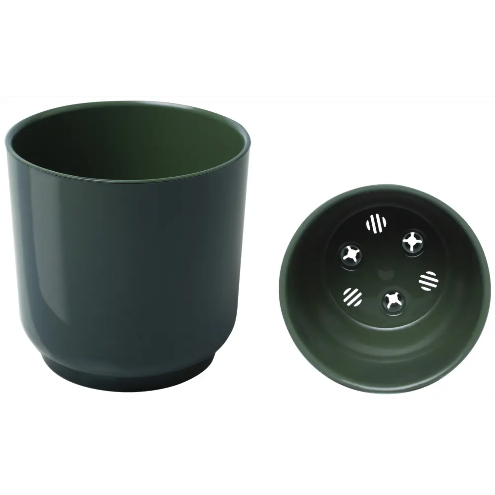 Кашпо Evergreen Design Дельта 19x19x19 см v4.4 л пластик нефрит 89453121 STLM-2000777 - Вид №1