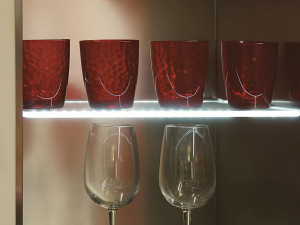 Светодиодный профиль для стеклянной полки (макс. 8 мм)