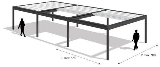 PRATIC F.lli ORIOLI Пристенная пергола из алюминия Pergole sun-id-1383972 - Вид №8
