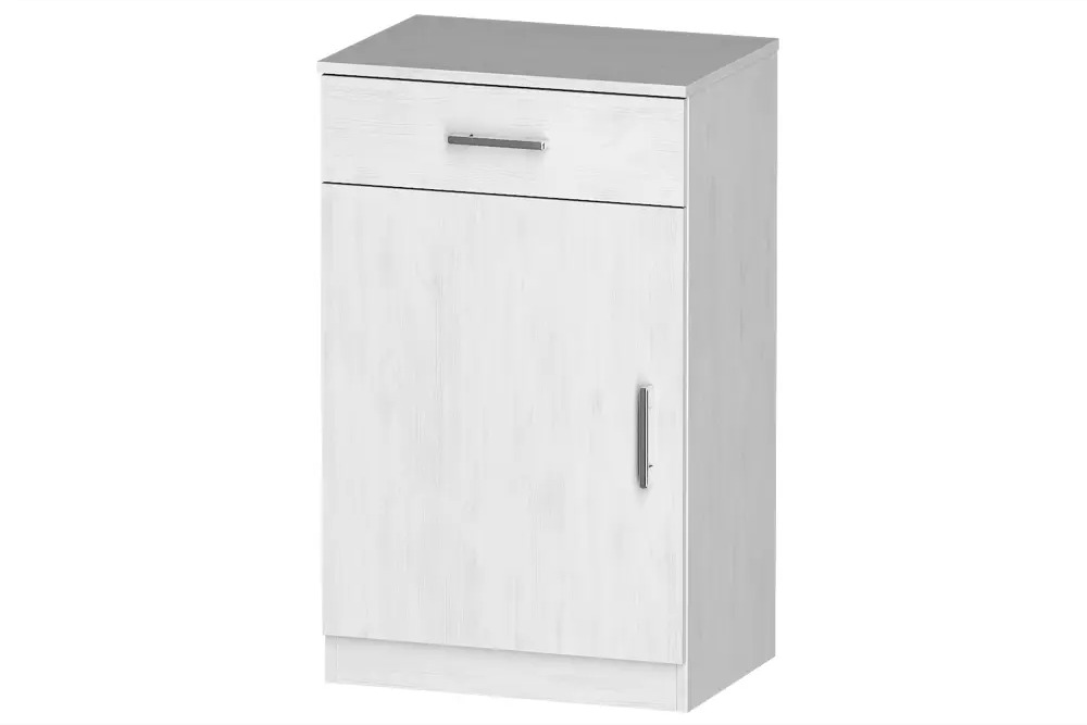 91071193 Тумба офисная Furnistyle ЛТ-01 55x90x40 см 1 ящик ЛДСП цвет светлое дерево STLM-0468329