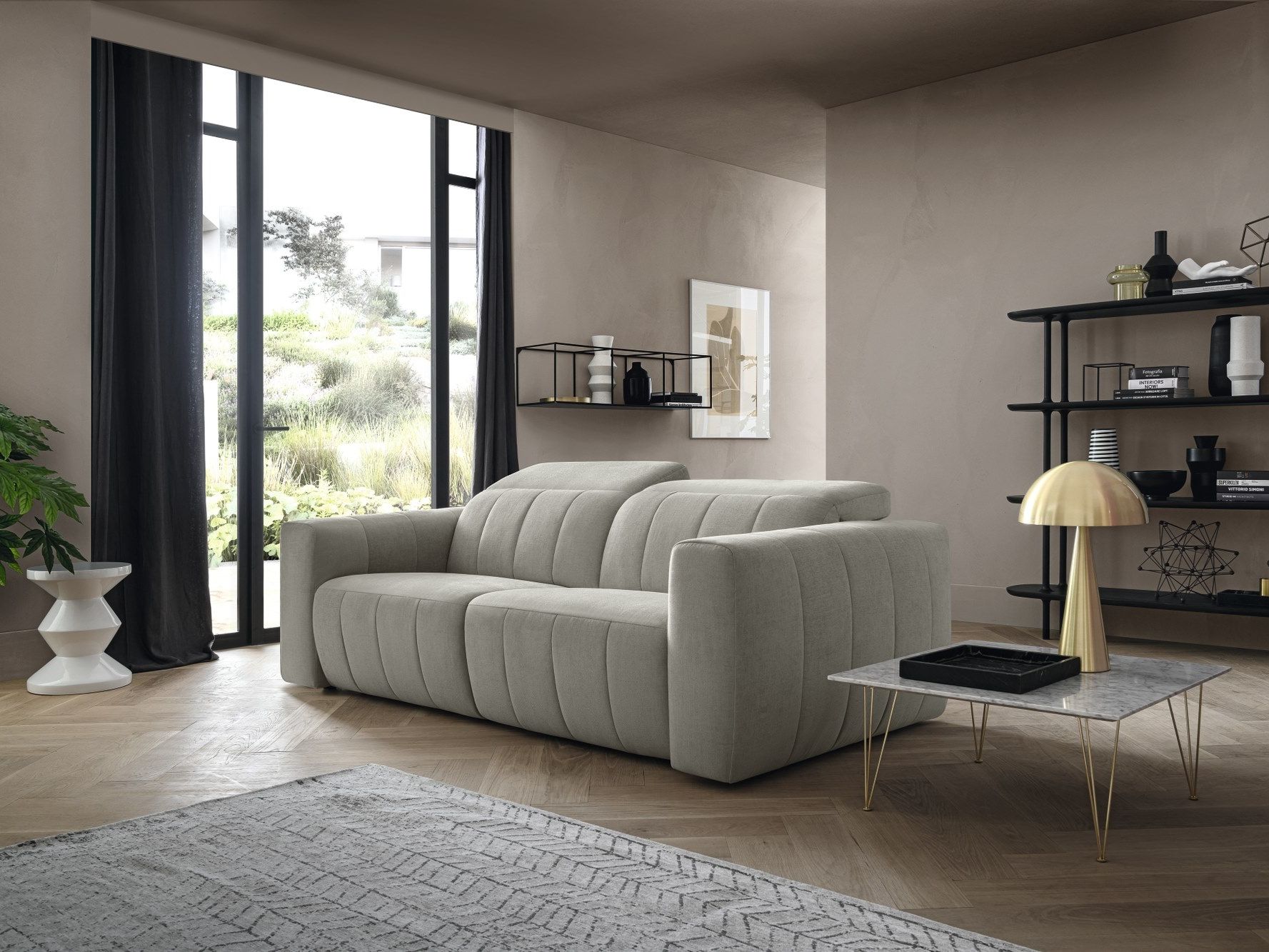 2-местный тканевый диван с подголовником Felis Softliving ARCH-00005249 - Вид №1