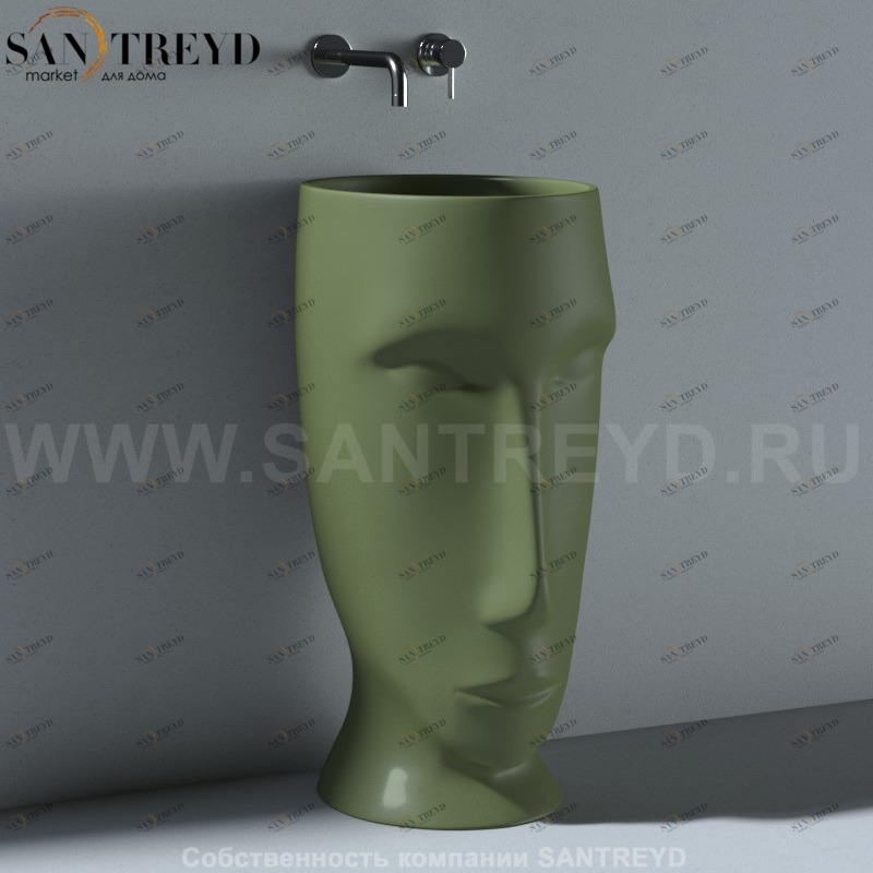 474011 Напольная раковина стоящая круглая Kerasan Artwork