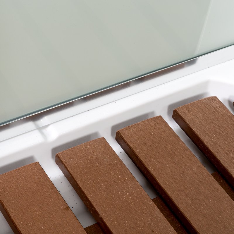 L 810 с гидромассажем BLACK Душевая кабина DETO Серия L А01 LED с кнопкой и гидромассажем - Вид №7