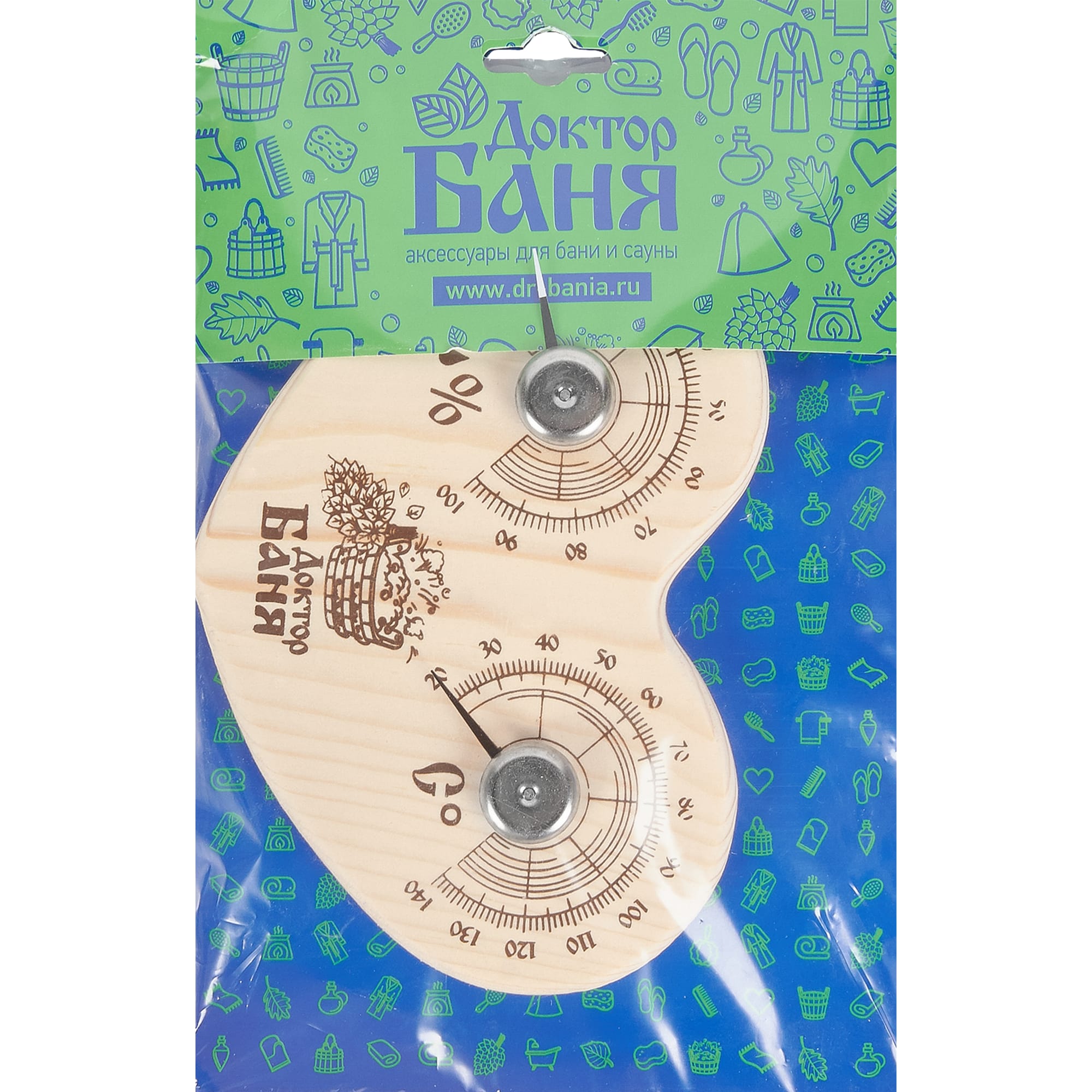 12062428 Термо-Гигрометр для сауны сердечко SN102 Santreyd  - Вид №1