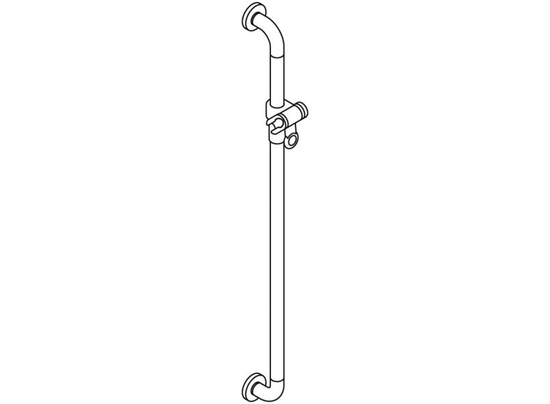 801.33.8120 Держатель для душа с опорной нагрузкой до 300 кг HEWI Greifen  - Вид №5