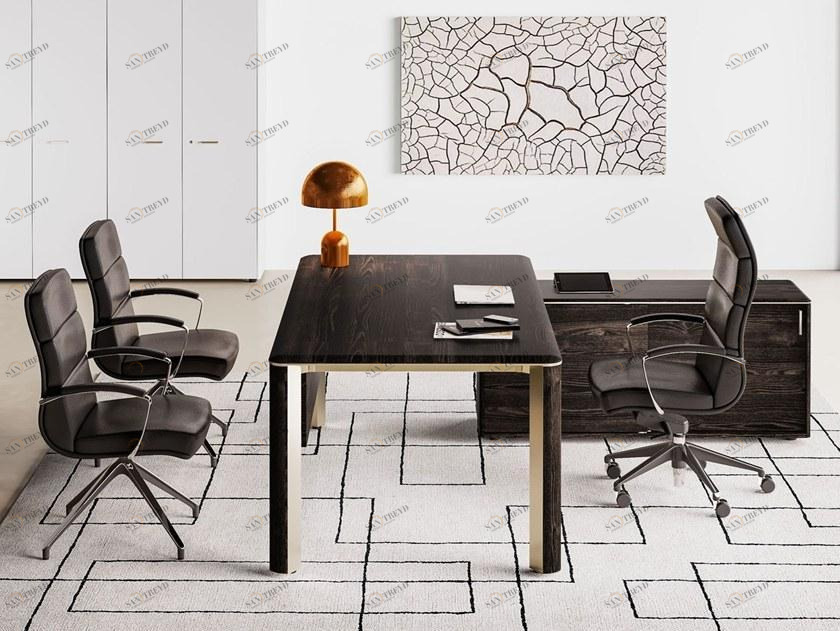 Las Mobili Офисный угловой стол в современном стиле со встроенной полкой Iulio sun-id-1356309