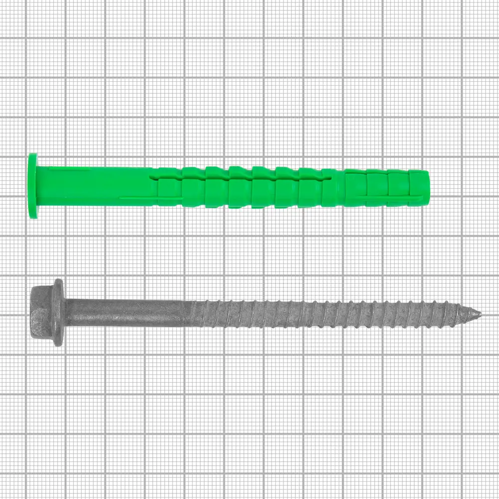 Дюбель для газобетона с шурупом Standers 10х100 мм, 2 шт STLM-2062885 - Вид №2