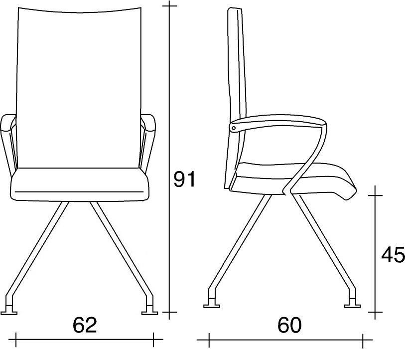 TALIN Кожаное кресло на эстакаде с подлокотниками для залов ожидания Avia sun-id-1434329 - Вид №1
