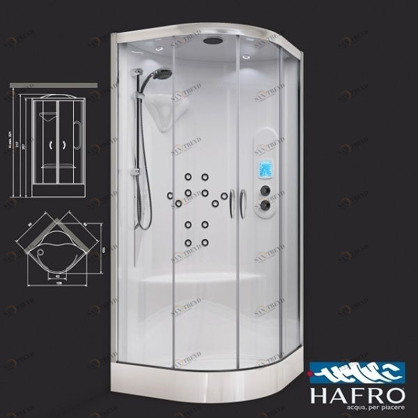 Душевая кабина угловая New-bi-size INTEGRA 70/90 см 1NBA1N2 Gruppo Geromin