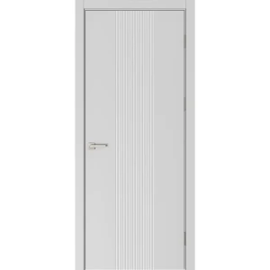 Дверь межкомнатная глухая Вилия 70x210 см эмаль цвет серый с замком и без петель 89464689 STLM-2080589