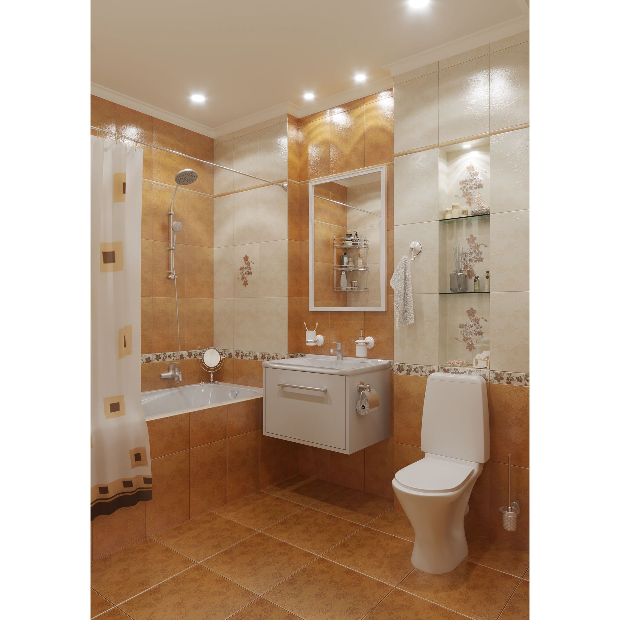 18129478 Бордюр « 3» 27.5х6.2 см Шелк Santreyd  - Вид №3