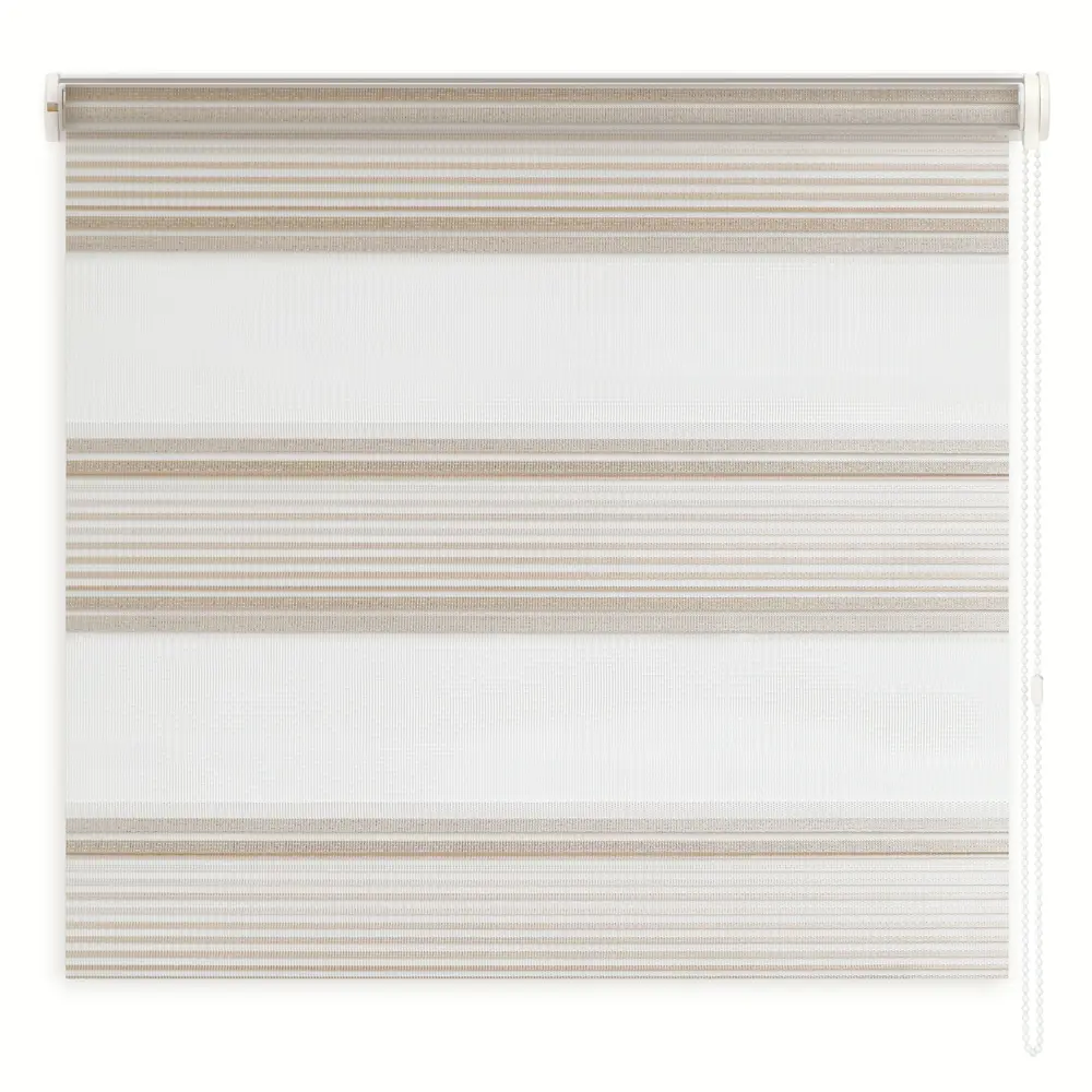 Штора рулонная день-ночь Verona 60x250 см белая MIAMOZA STLM-2069141