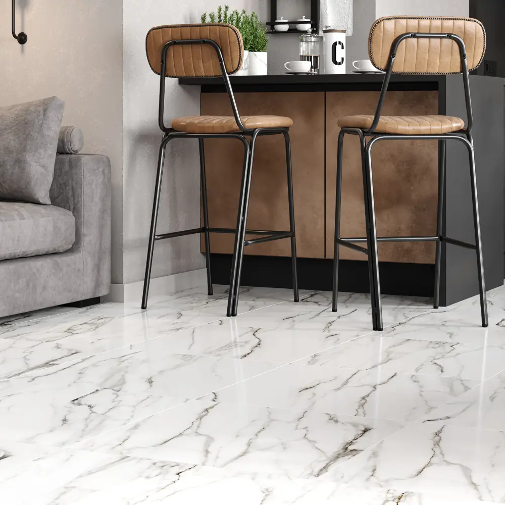 Керамогранит Gracia Ceramica Prime с мраморным узором Calacatta Borghini 60×60 см 89337166 STLM-1477653