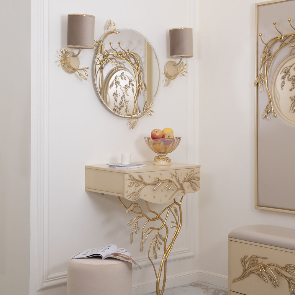 35065 Бра Oliva Branch Айвори левое BOGACHO 4627196596900 - Вид №2