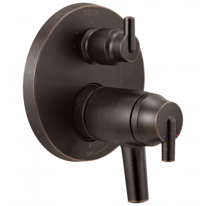 T27T859-RB Современный трим клапана серии TempAssure® 17T с двумя рукоятками и встроенным дивертором на 3 положения Delta Faucet Delta Венецианская бронза