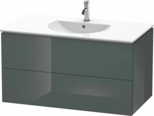 LC626303838 Тумбочка подвесная L-Cube #LC6263 1020 x 534 мм Доломитово-серый глянцевый лак