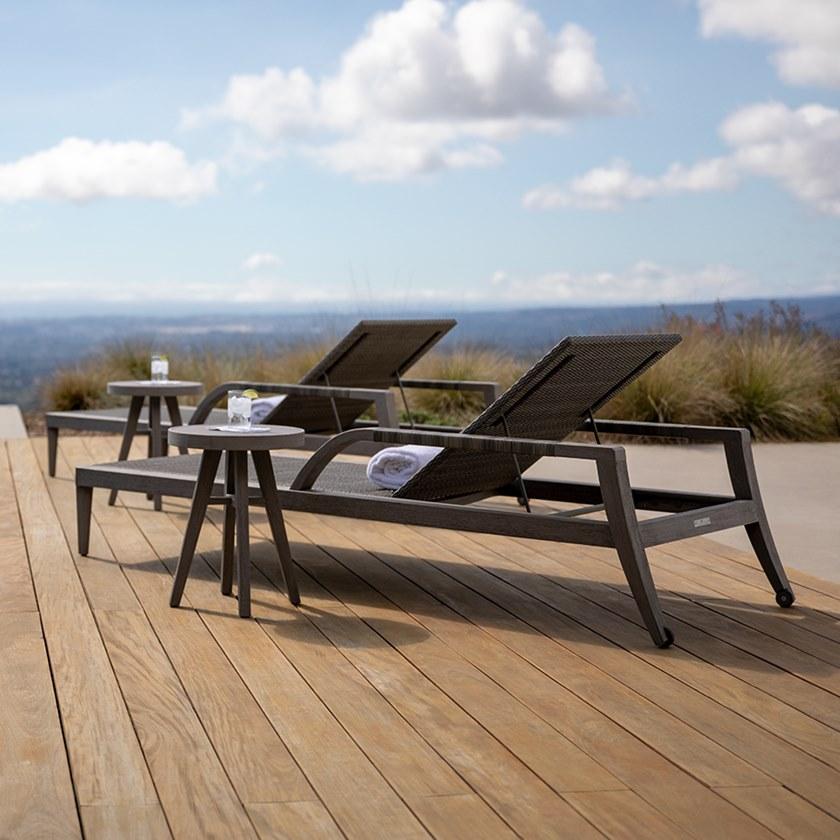 JANUS et Cie Круглый садовый столик из тика Rock garden sun-id-1368364 - Вид №5