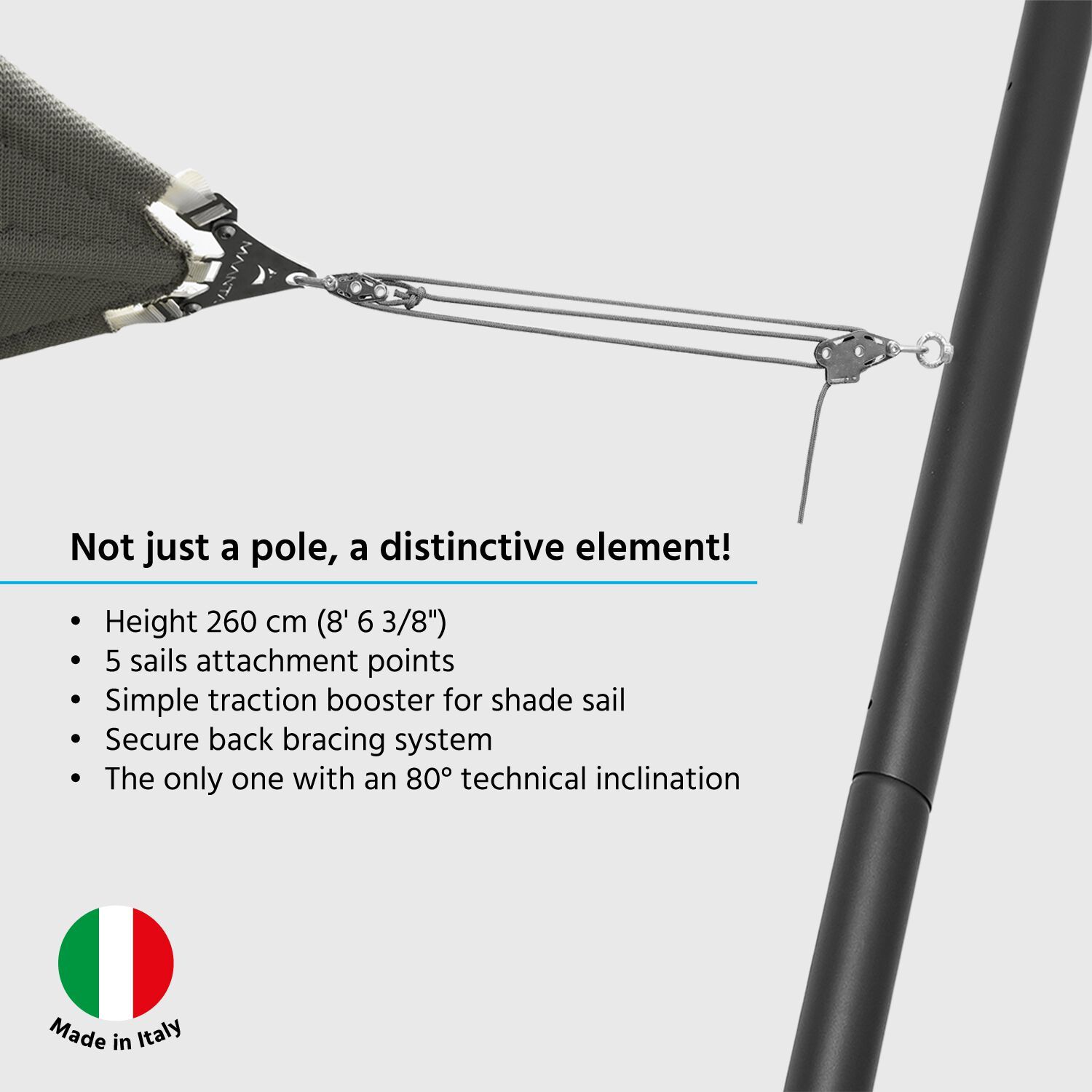 Полюс для теневых парусов Maanta EZ ARCH-00009417 - Вид №24