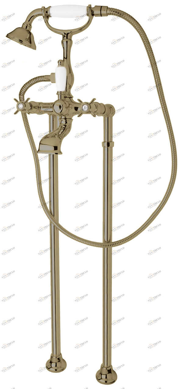 Напольный смеситель для ванны с ручным душем, шлангом 150 см CEZARES LORD-VDP-02-Bi