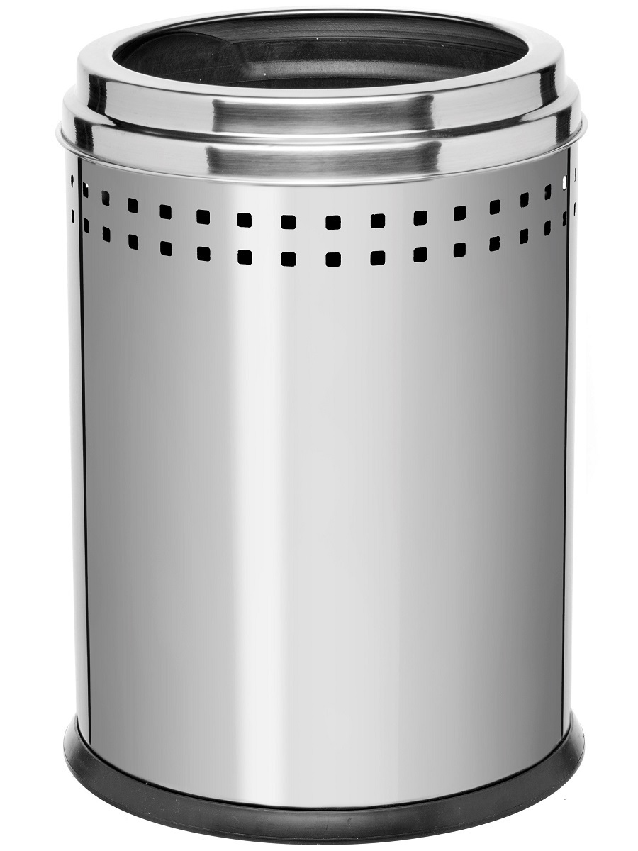 Ведро для мусора  без крышки Lupus 12L Chrome NAVAKO 11105