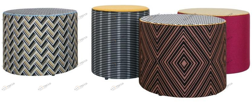 Contardi Круглый садовый пуф из ткани Promo outdoor 2020 sun-id-1468097