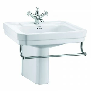 B3 1TH, T3 CHR, P8 Полупьедестал для раковины овальная Burlington VICTORIAN