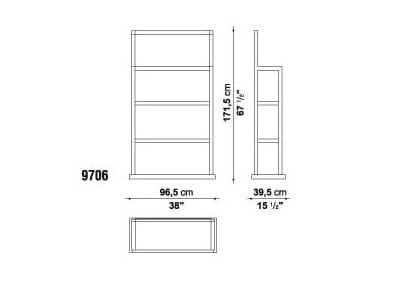 Деревянный книжный шкаф Maxalto Incipit ARCH-00114721 - Вид №2