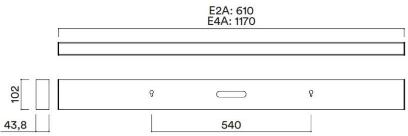 HER Настенный светодиодный светильник из алюминия с порошковым покрытием, прямого и отраженного света Nit E2a / e4a - Вид №3