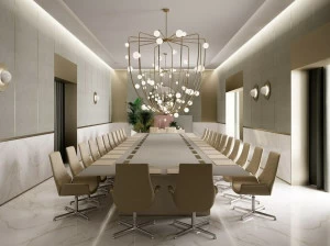 PROF Стеклянный стол для переговоров Bespoke conference tables