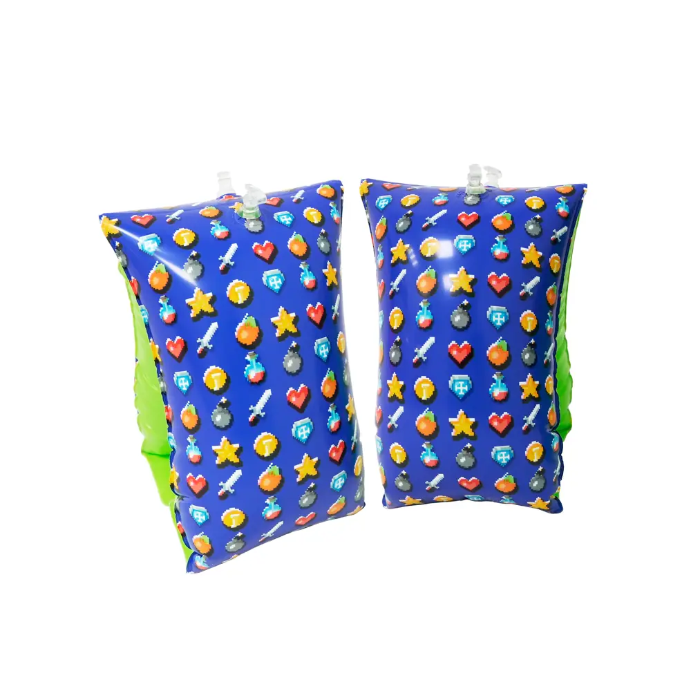 Детские нарукавники для плавания Пиксель ПВХ 23x15 см разноцветные Santreyd STLM-2077791