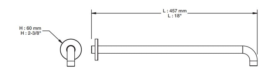 Набор термостатических встраиваемых ванн с ручным душем BARIL Sens B45 ARCH-00035770 - Вид №7