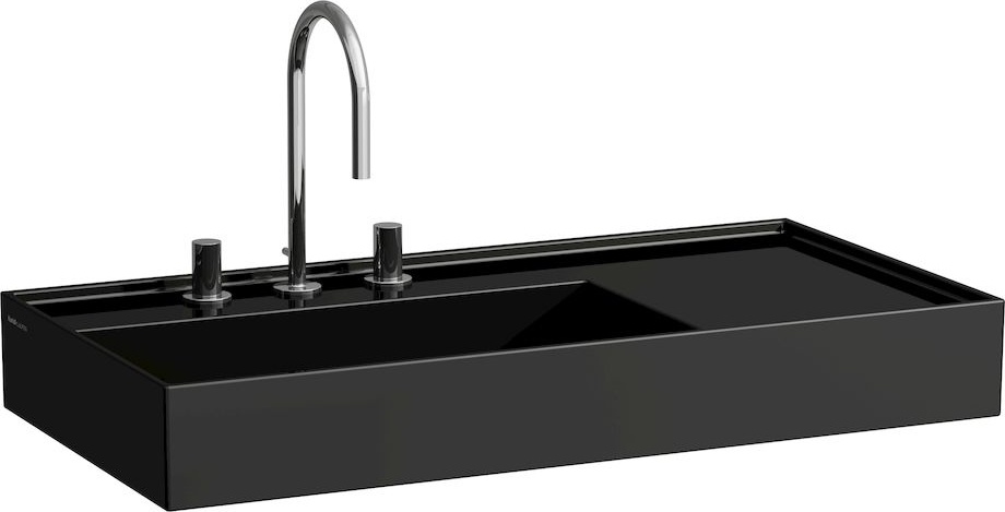 H8103380008151 Раковина, полочка справа, со специальным скрытым сливом LAUFEN PRO - Вид №11