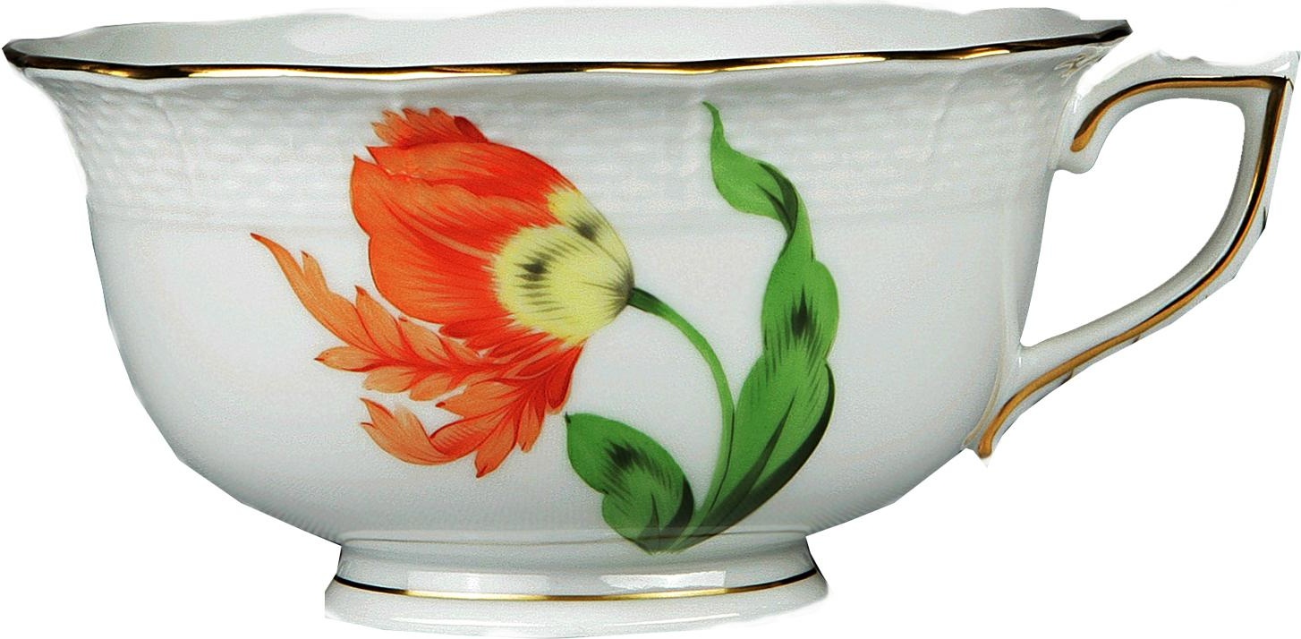 69859 Herend Чашка чайная 310мл "Китти" (оранжевая) Фарфор, Керамика 