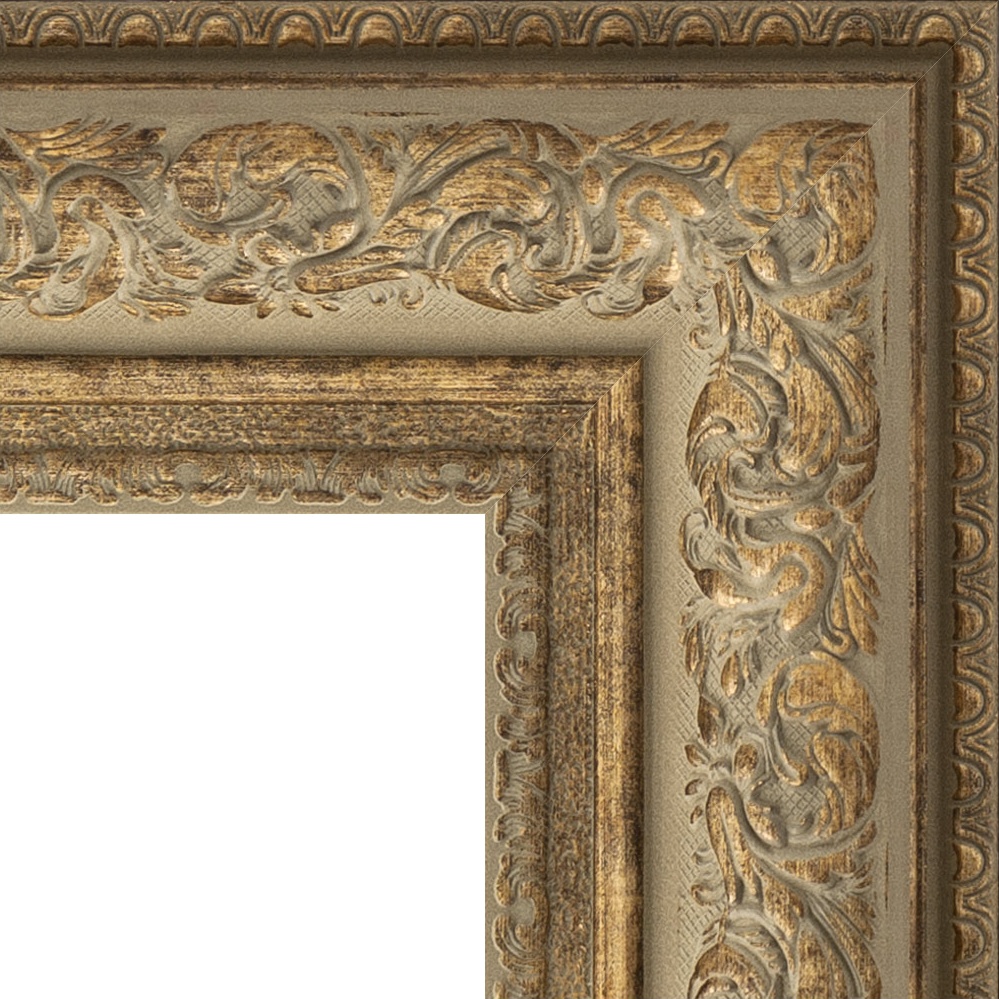 BY 3425 Зеркало с фацетом в багетной раме - виньетка античная бронза 109 mm EVOFORM Exclusive - Вид №5