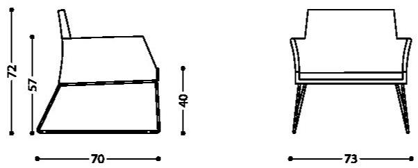 LAMM Санный стул с подлокотниками Fleet sun-id-1473342 - Вид №3