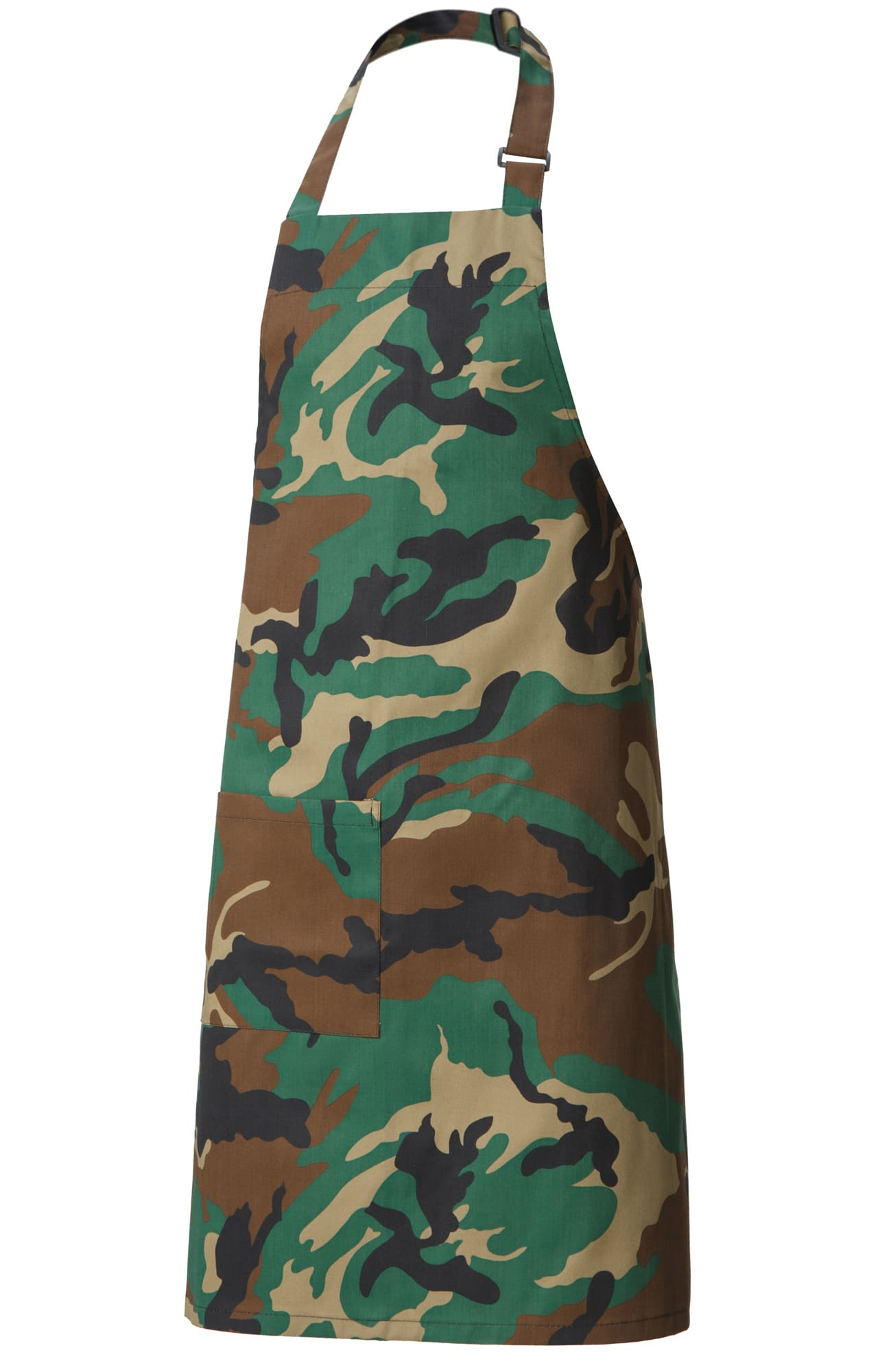60129 Фартук с нагрудником camouflage green (камуфляжный зеленый) HORECA  Одежда для официантов  размер 